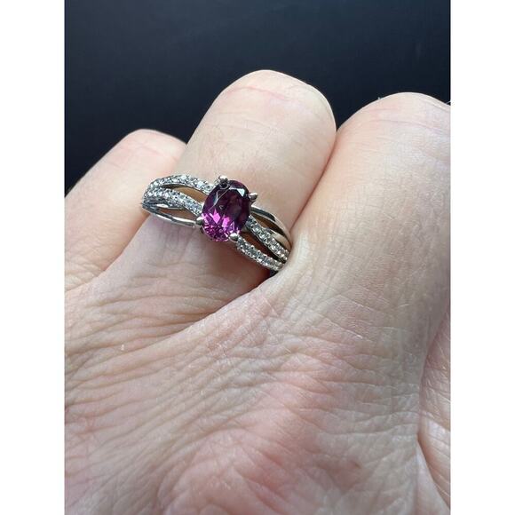 NEW with tag Ember garnet and zircon sterling silver ring size 7 - Picture 5 of 16